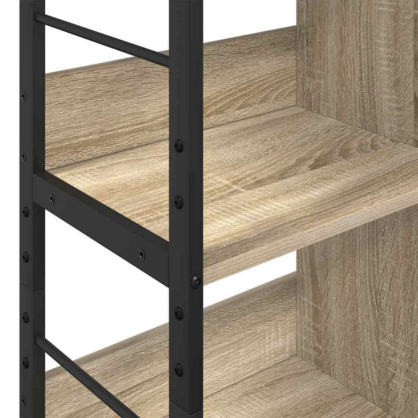 Kirjahylly 6 tasoa 82 x 32 x 112 cm Tekninen puu Sonoman tammi