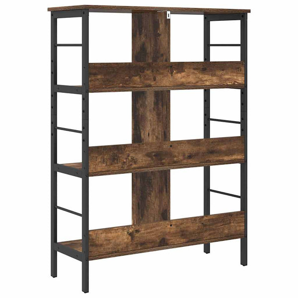 Kirjahylly 6 tasoa 82 x 32 x 112 cm Tekninen puu Savupähkinä