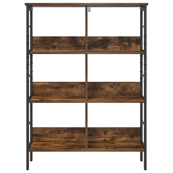 Kirjahylly 6 tasoa 82 x 32 x 112 cm Tekninen puu Savupähkinä