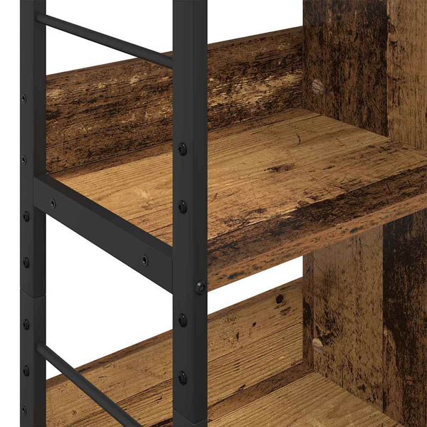 Kirjahylly 6 tasoa 82 x 32 x 112 cm Tekninen puu Vanha Puu