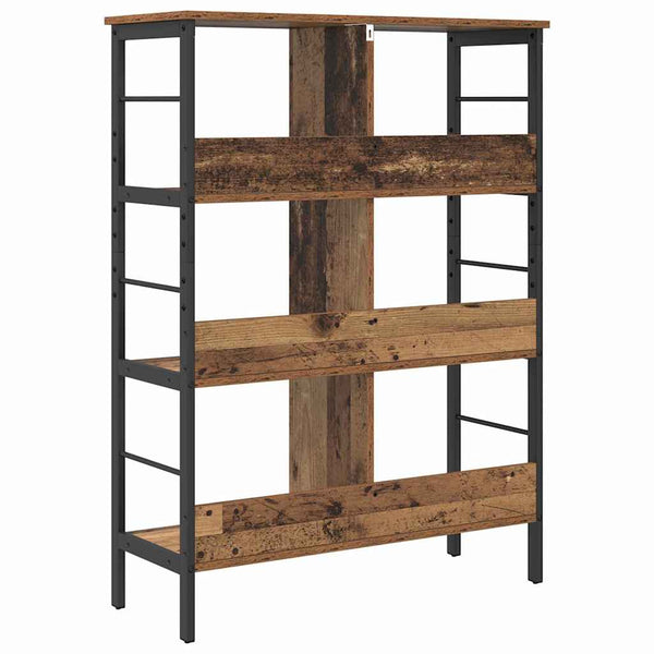Kirjahylly 6 tasoa 82 x 32 x 112 cm Tekninen puu Vanha Puu