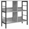 Kirjahylly 4 tasoa 82 x 32 x 79 cm Tekninen puu Harmaa Sonoma