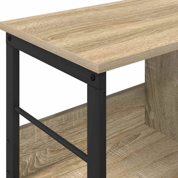 Kirjahylly 2 tasoa 82 x 32 x 47 cm Tekninen puu Sonoman tammi