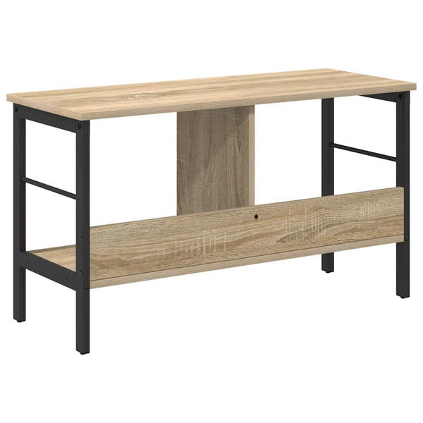 Kirjahylly 2 tasoa 82 x 32 x 47 cm Tekninen puu Sonoman tammi