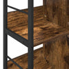 Kirjahylly 6 tasoa 102 x 32 x 72,5 cm Tekninen puu Savupähkinä