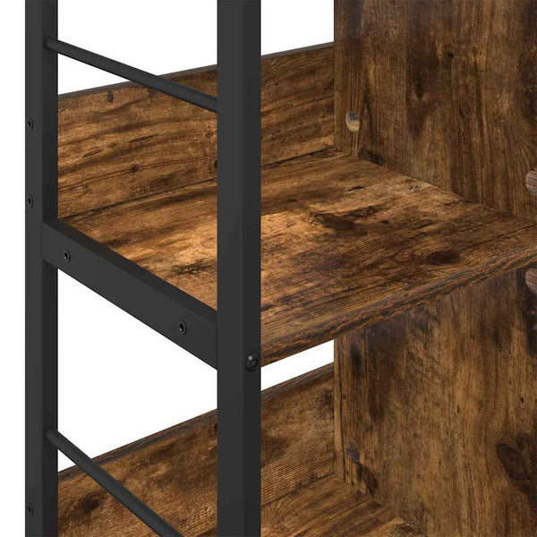 Kirjahylly 6 tasoa 102 x 32 x 72,5 cm Tekninen puu Savupähkinä