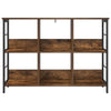 Kirjahylly 6 tasoa 102 x 32 x 72,5 cm Tekninen puu Savupähkinä