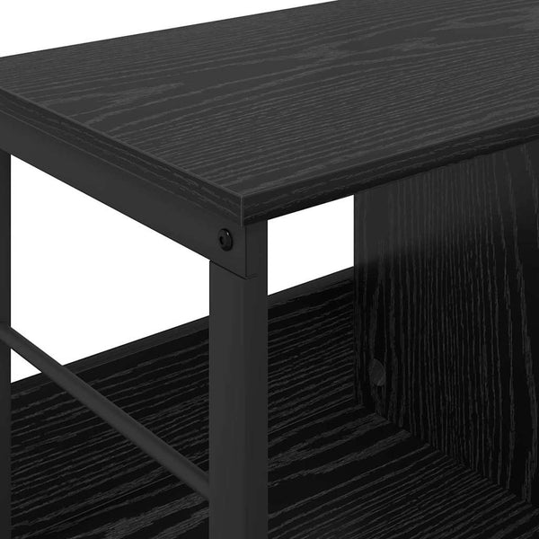 Kirjahylly 3 tasoa 102 x 32 x 40,5 cm Tekninen puu Musta tammi.