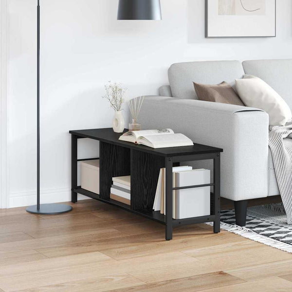 Kirjahylly 3 tasoa 102 x 32 x 40,5 cm Tekninen puu Musta tammi.