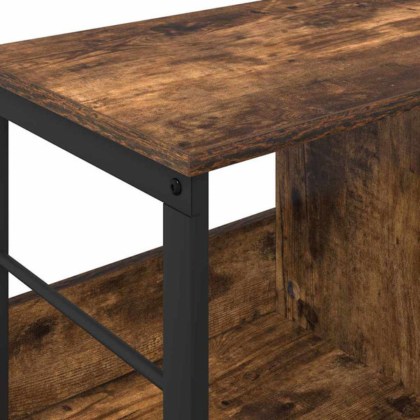 Kirjahylly 3 tasoa 102 x 32 x 40,5 cm Tekninen puu Savupähkinä