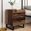 Yöpöytäkaappi 2 kpl Vanha puu 40 x 35 x 47.5 cm Tekninen puu