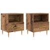 Yöpöytä 2 pcs Vanha puu 40 x 35 x 47.5 cm Tekninen puu
