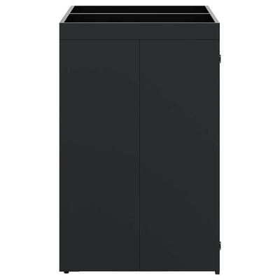 Roskakuskin säilytys 2:lle astiassa Musta 136 x 77,5 x 121,5 cm