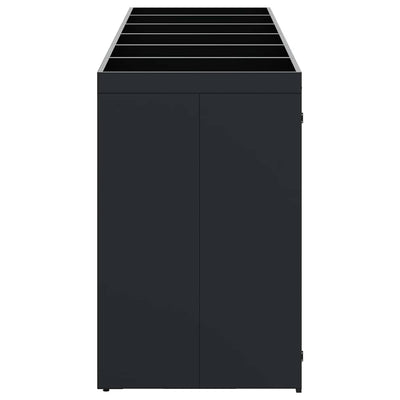 Roskakuskin säilytys 6:lle astiassa Musta 408 x 77,5 x 121,5 cm