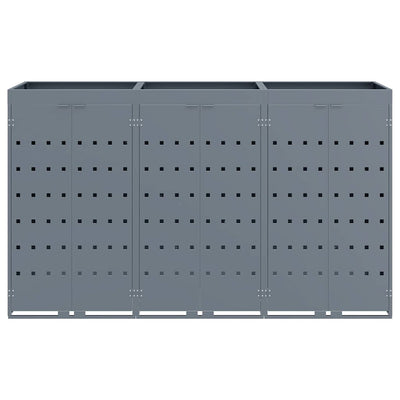 Roskakuskin säilytys 3:lle astiassa Vaaleanharmaa