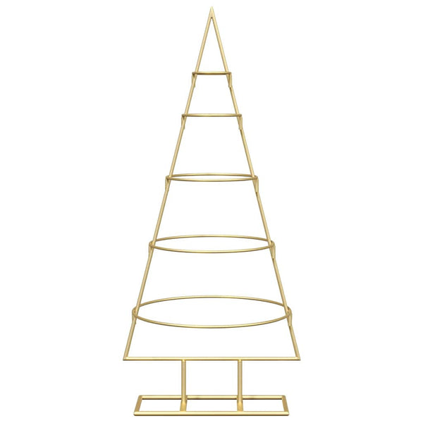 Metallinen joulukuusi Kulta 90 cm Jauhemaalattu teräs