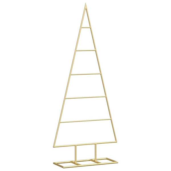 Metallinen joulukuusi Kulta 90 cm Jauhemaalattu teräs