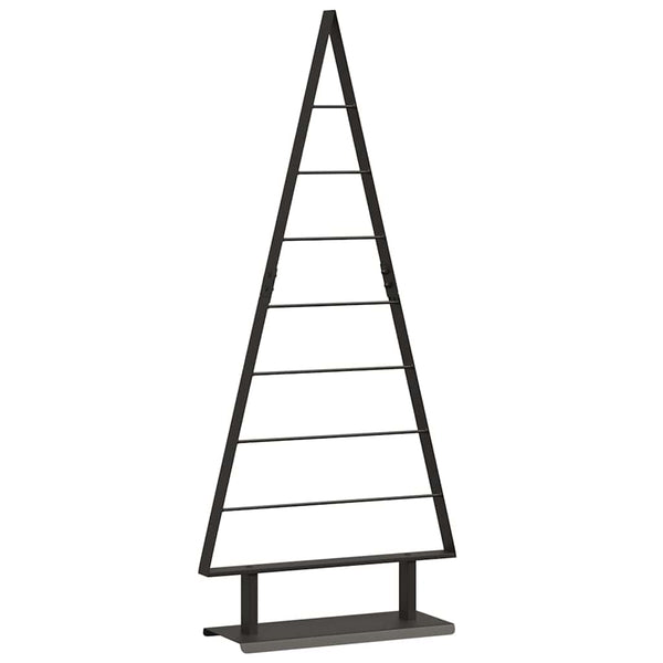 Metallinen joulukuusi Musta 125,5 cm Teräs