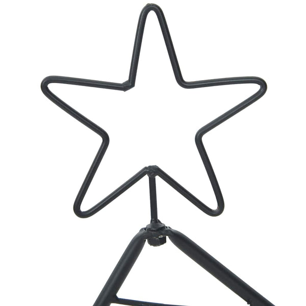 Metallinen joulukuusi Musta 60 cm Teräs