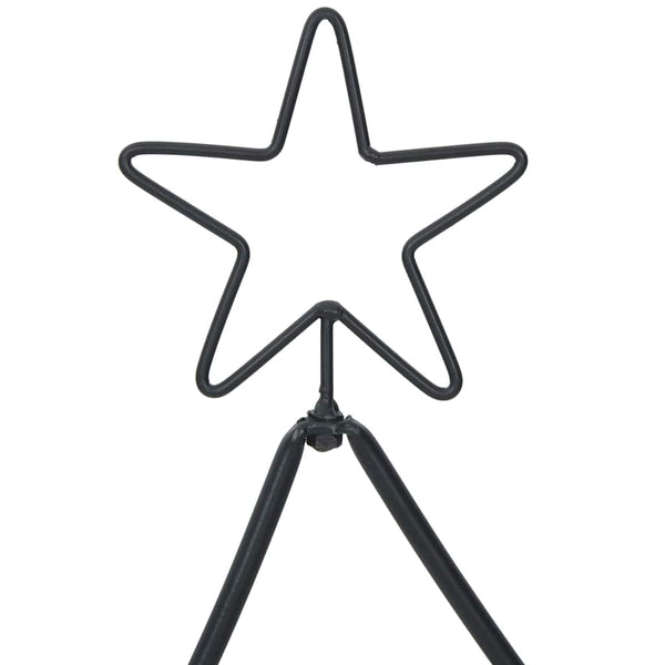Metallinen joulukuusi Musta 90,5 cm Teräs