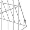 Kanahäkki Hopea 110 x 55 x 55 cm Galvanoitu teräs