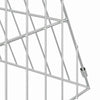Kanahäkki Hopea 215 x 55 x 55 cm Galvanoitu teräs