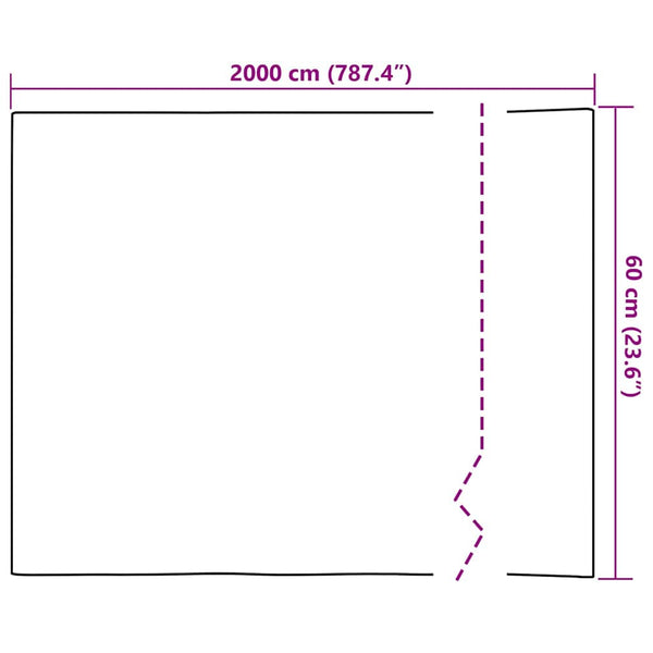 Staattinen ikkunakalvo 60 x 2000 cm Polyvinyylikloridi
