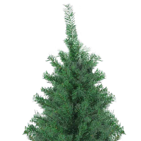 Tekojoulukuusi jalustalla Vihreä 300 cm PVC ja Metalli ja Muovi
