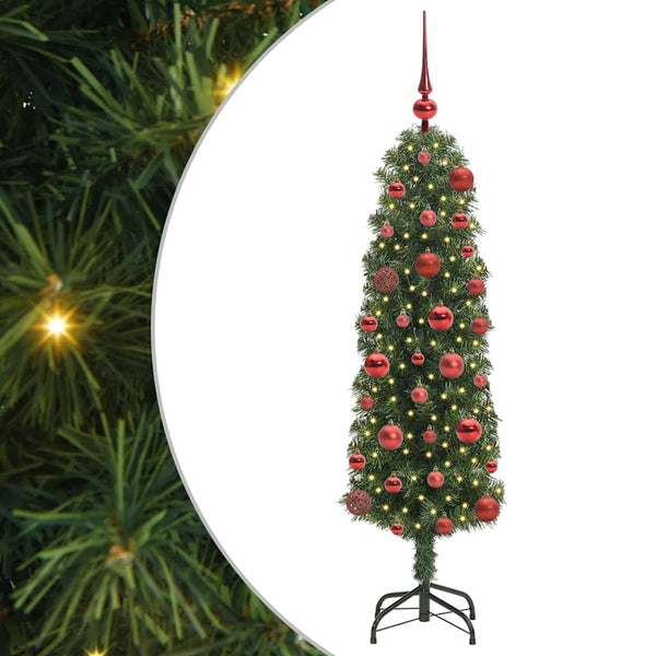 Tekojoulukuusi jalustalla Vihreä 120 cm PVC, teräs ja muovi