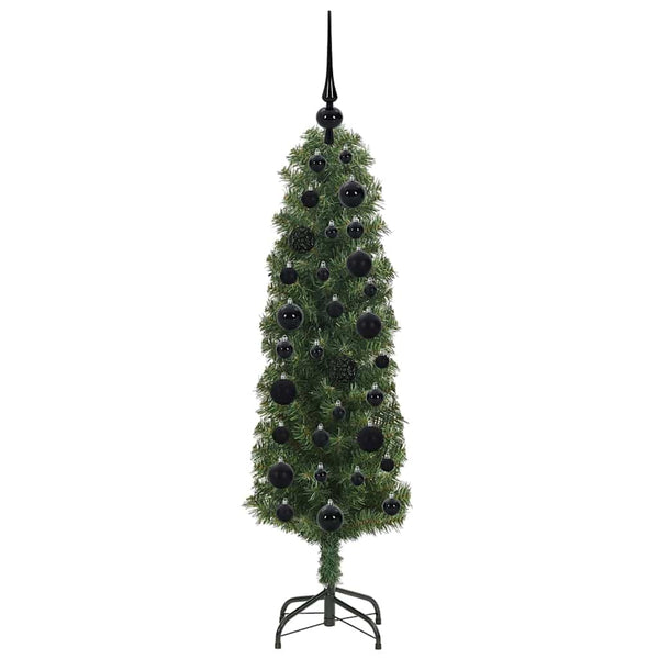 Tekojoulukuusi jalustalla Vihreä 120 cm PVC, teräs ja muovi