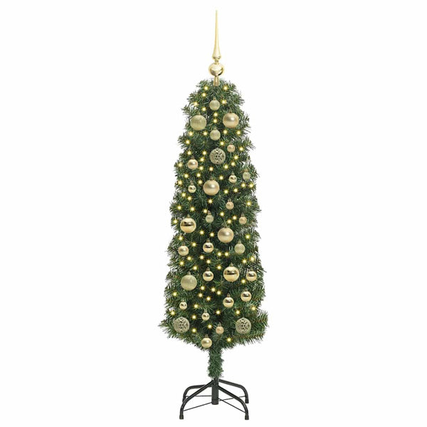 Tekojoulukuusi jalustalla Vihreä 120 cm PVC, teräs ja muovi