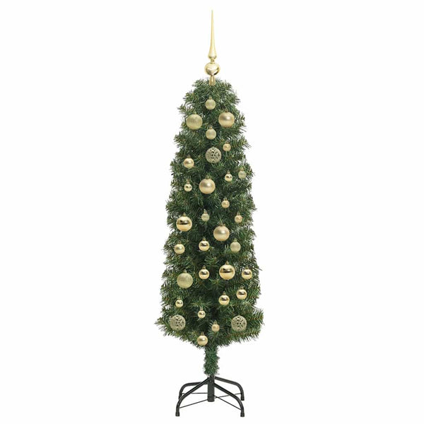 Tekojoulukuusi jalustalla Vihreä 120 cm PVC, teräs ja muovi