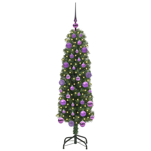 Tekojoulukuusi jalustalla Vihreä 120 cm PVC, teräs ja muovi