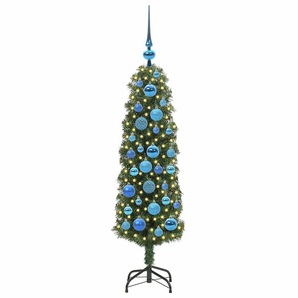 Tekojoulukuusi jalustalla Vihreä 120 cm PVC, teräs ja muovi