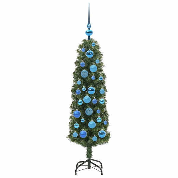 Tekojoulukuusi jalustalla Vihreä 120 cm PVC, teräs ja muovi