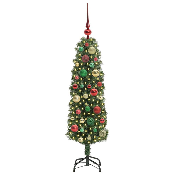 Tekojoulukuusi jalustalla Vihreä 120 cm PVC, teräs ja muovi