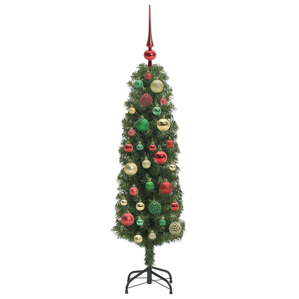 Tekojoulukuusi jalustalla Vihreä 120 cm PVC, teräs ja muovi