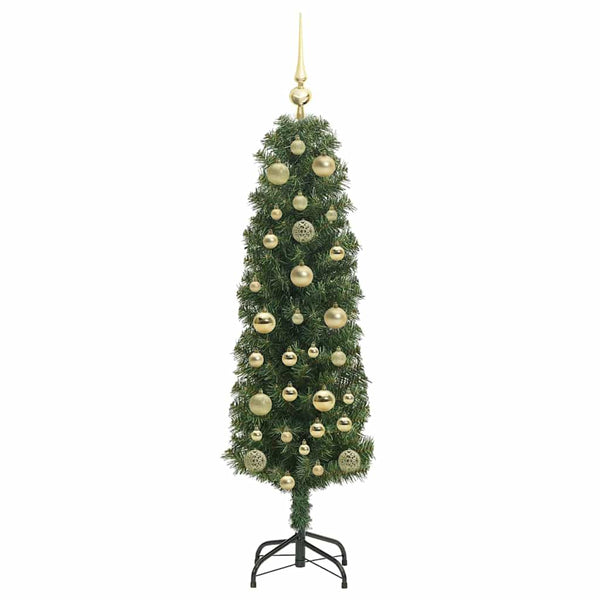 Tekojoulukuusi jalustalla Vihreä 150 cm PVC, teräs ja muovi