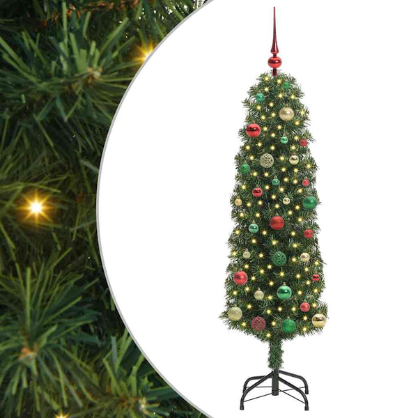 Tekojoulukuusi jalustalla Vihreä 150 cm PVC, teräs ja muovi
