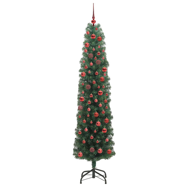 Tekojoulukuusi jalustalla Vihreä 180 cm PVC, teräs ja muovi