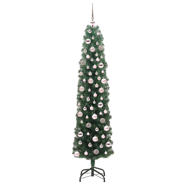 Tekojoulukuusi jalustalla Vihreä 180 cm PVC, teräs ja muovi