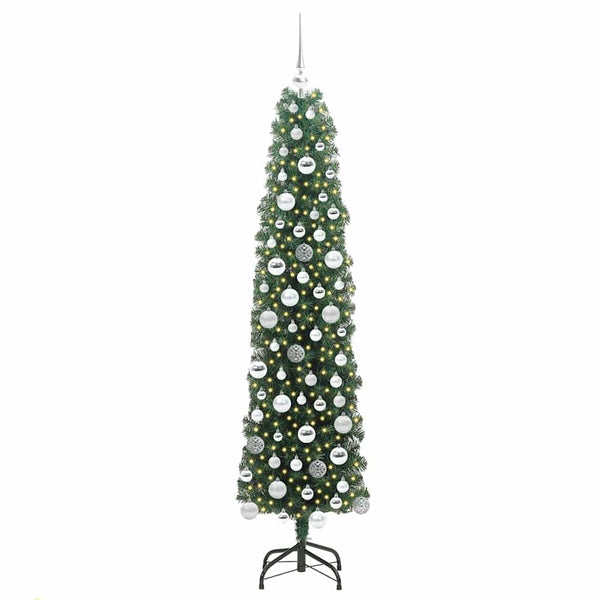 Tekojoulukuusi jalustalla Vihreä 180 cm PVC, teräs ja muovi
