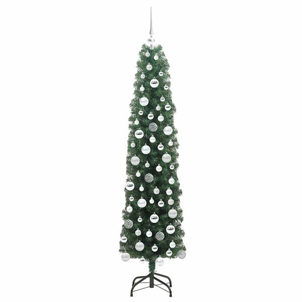 Tekojoulukuusi jalustalla Vihreä 180 cm PVC, teräs ja muovi
