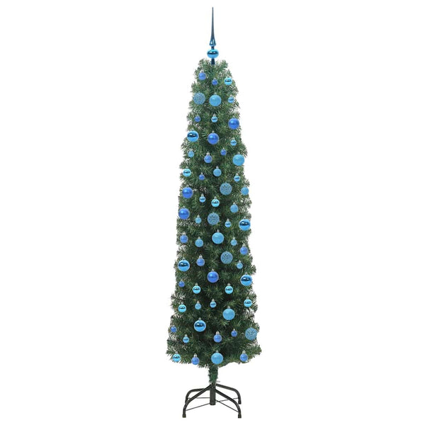 Tekojoulukuusi jalustalla Vihreä 180 cm PVC, teräs ja muovi