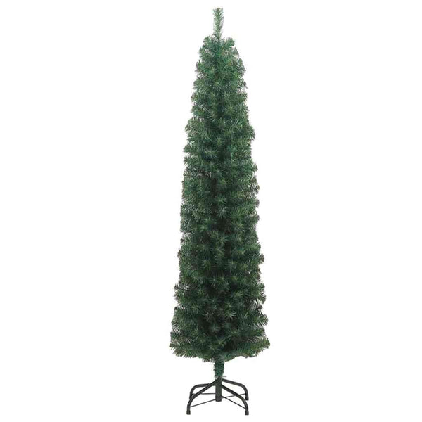 Tekojoulukuusi jalustalla Vihreä 210 cm PVC, teräs ja muovi