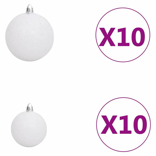 Tekojoulukuusi jalustalla Vihreä 210 cm PVC, teräs ja muovi