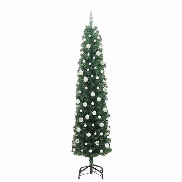 Tekojoulukuusi jalustalla Vihreä 210 cm PVC, teräs ja muovi