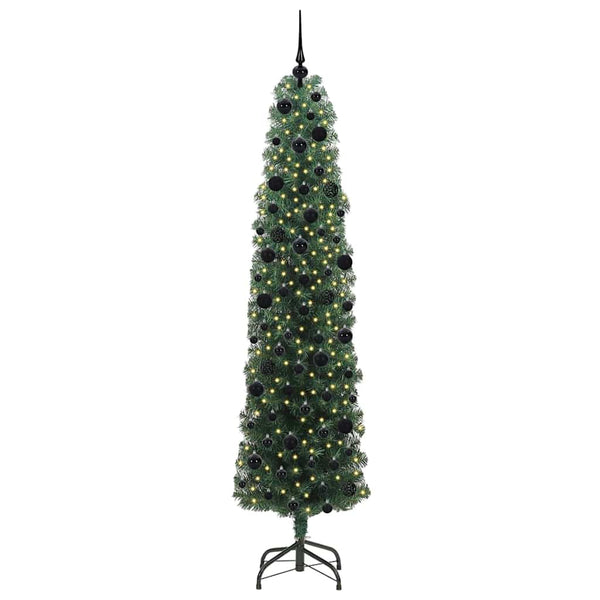 Tekojoulukuusi jalustalla Vihreä 240 cm PVC, teräs ja muovi