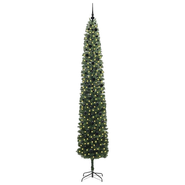 Tekojoulukuusi jalustalla Vihreä 300 cm PVC, teräs ja muovi