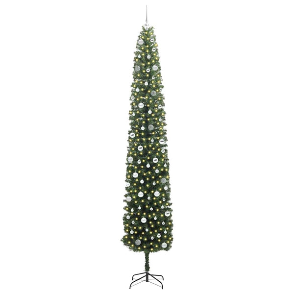 Tekojoulukuusi jalustalla Vihreä 300 cm PVC, teräs ja muovi